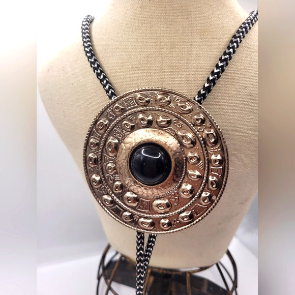 Vintage Silver Tone Bolo